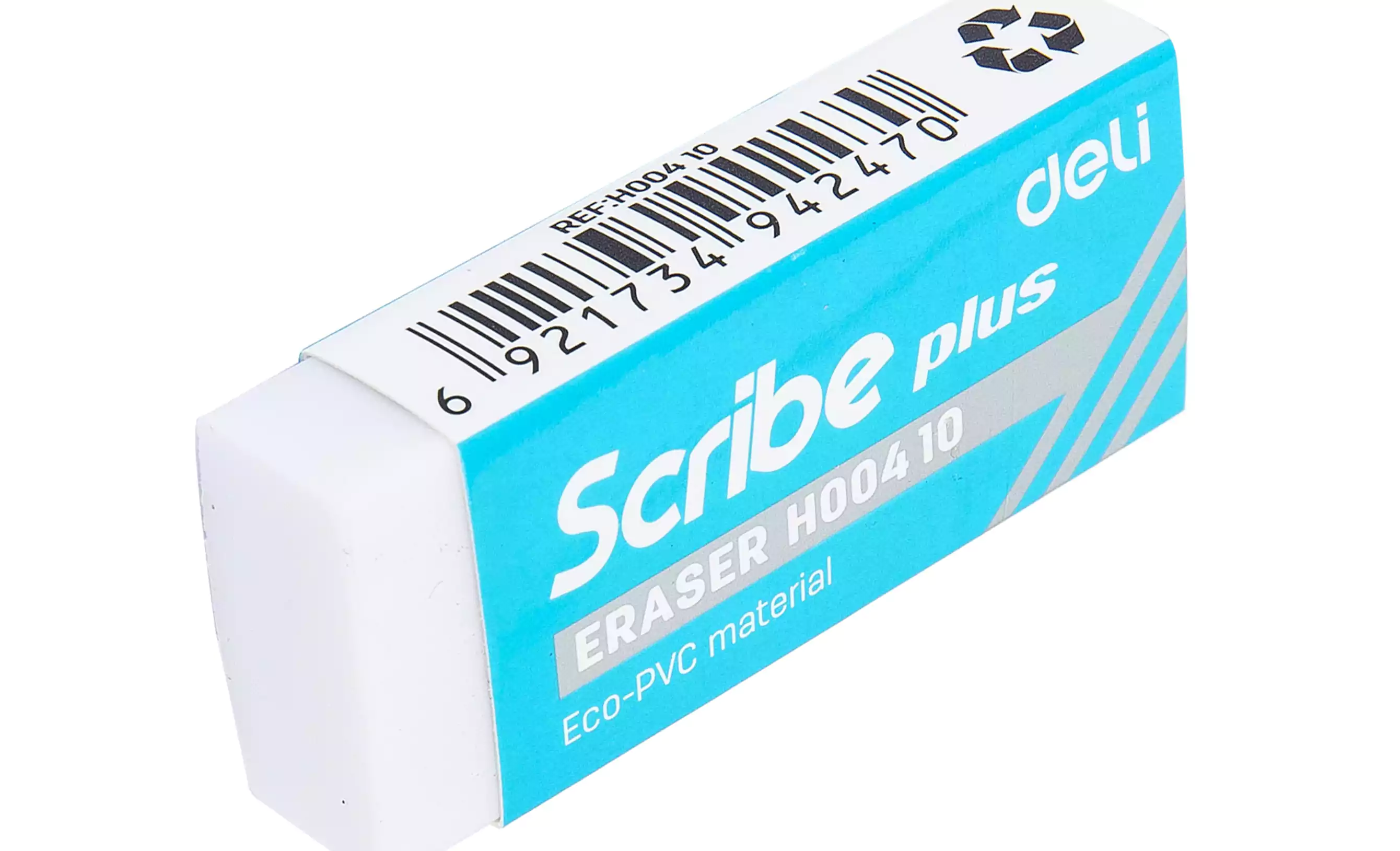 Deli Eraser, Rectangular, One Piece, White, EH00410