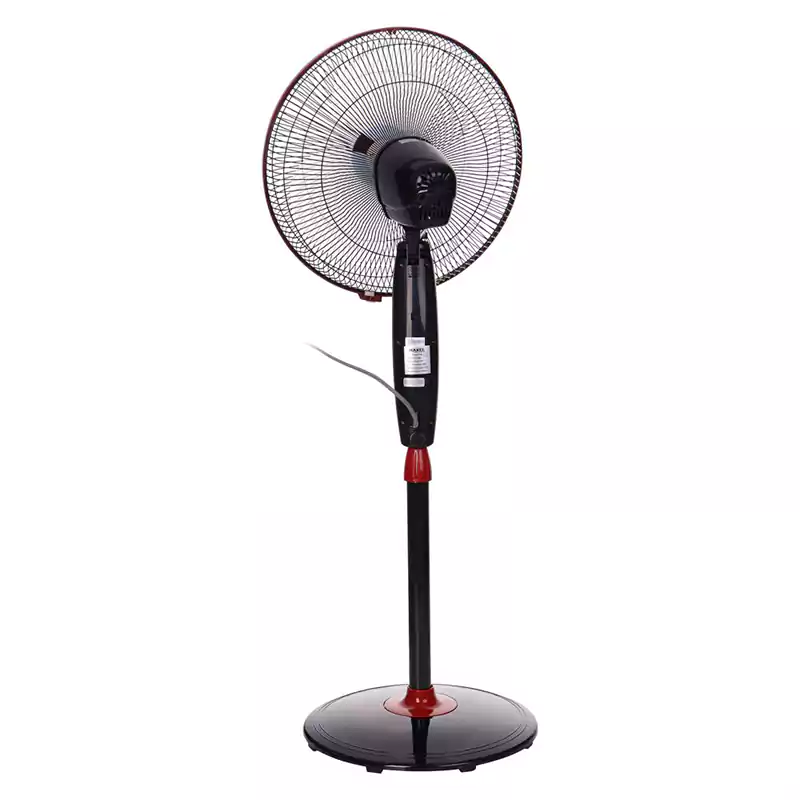 Maxel Stand Fan, 16 In, with Remote Control, Black, FDL-40B