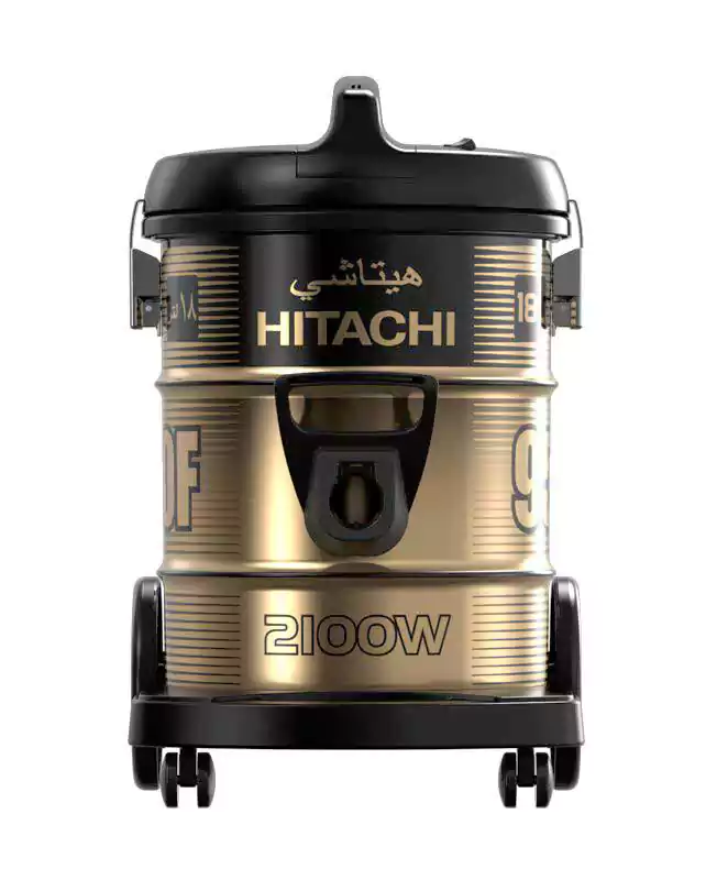 مكنسة كهربائية هيتاشي، 2100 واط، فلتر قماش، أسود × ذهبي، CV-950F