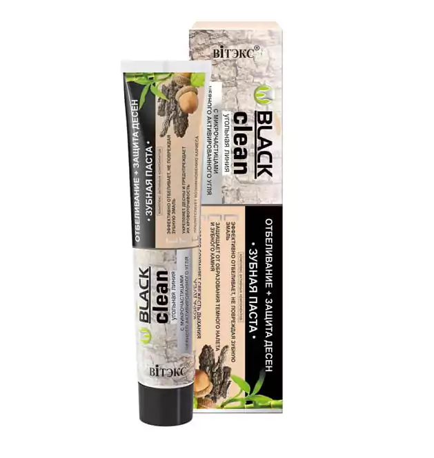 معجون اسنان كلين لتبييض والحماية من بلاك بليتا فيتكس 85 جم