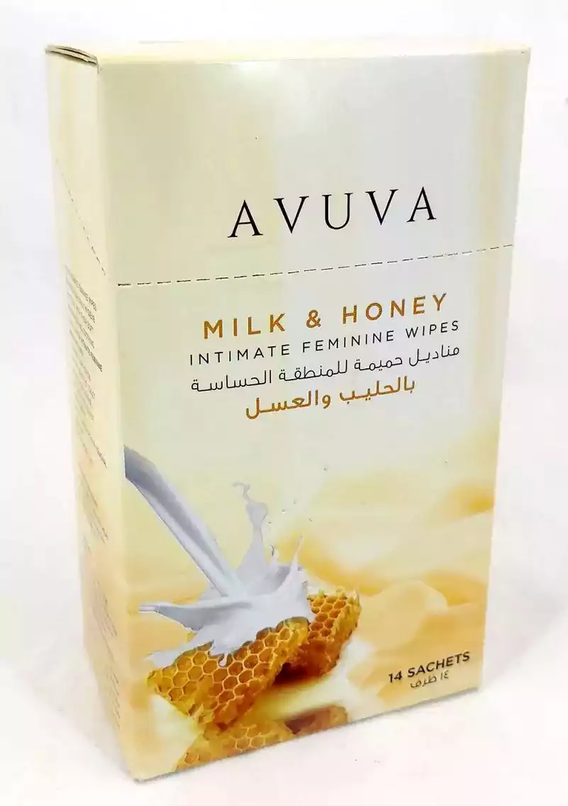 مناديل للمنطقة الحساسة عسل من افوفا 14ق