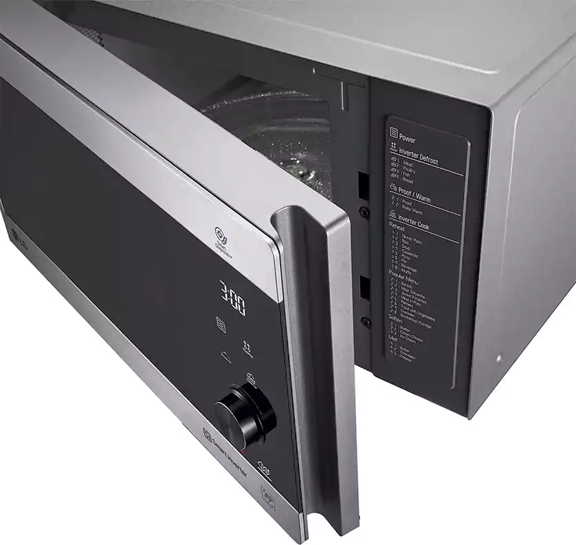 LG Microwave 42 Liter Digital Inverter with Grill, 1200 Watt, Silver MH8265CIS