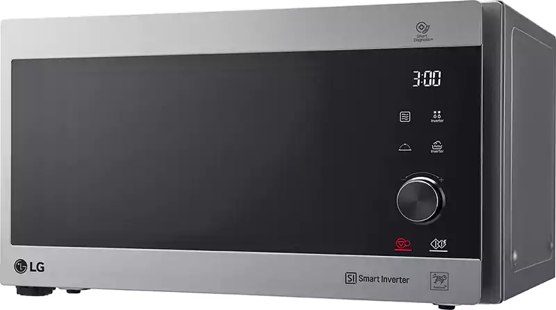 LG Microwave 42 Liter Digital Inverter with Grill, 1200 Watt, Silver MH8265CIS