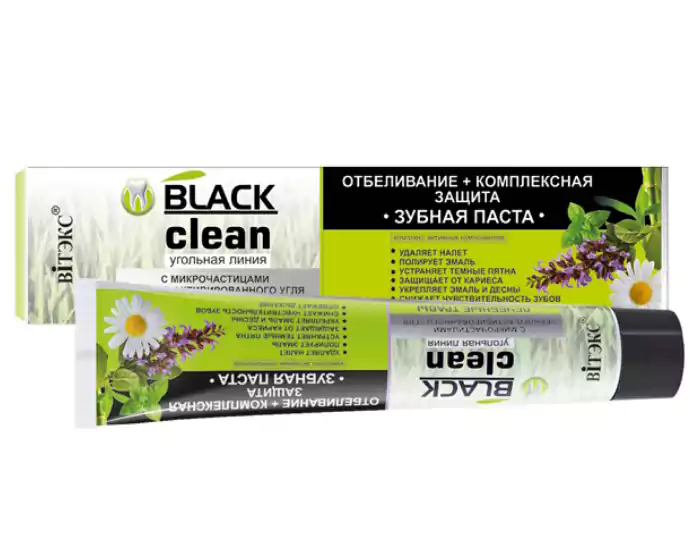 معجون اسنان بليتا فيتكس بلاك كلين تبييض حماية متكاملة 85جم