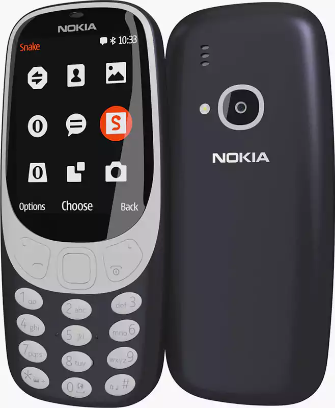 موبايل نوكيا 3310، ثنائي الشريحة، ذاكرة داخلية 16 ميجابايت، رامات 16 ميجابايت، شبكة الجيل الثاني، أزرق غامق