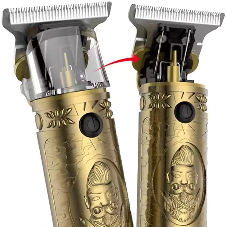 VGR Electric Hair Clipper for men, for dry use, Gold, V-085