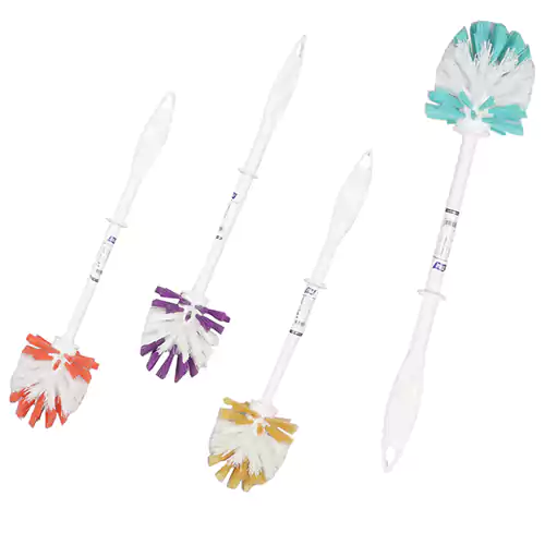 فرشاة تنظيف تواليت بلاستيك من تيتيز - ألوان متعددة