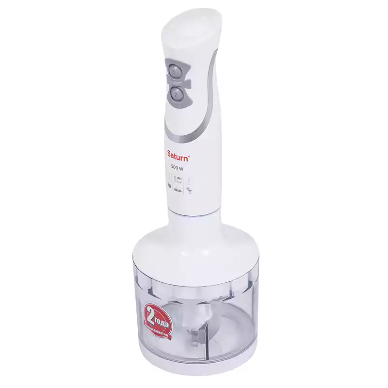 هاند بلندر ساترن، 500 وات، مزود بمضرب بيض وكبة، أبيض ST-FP9084