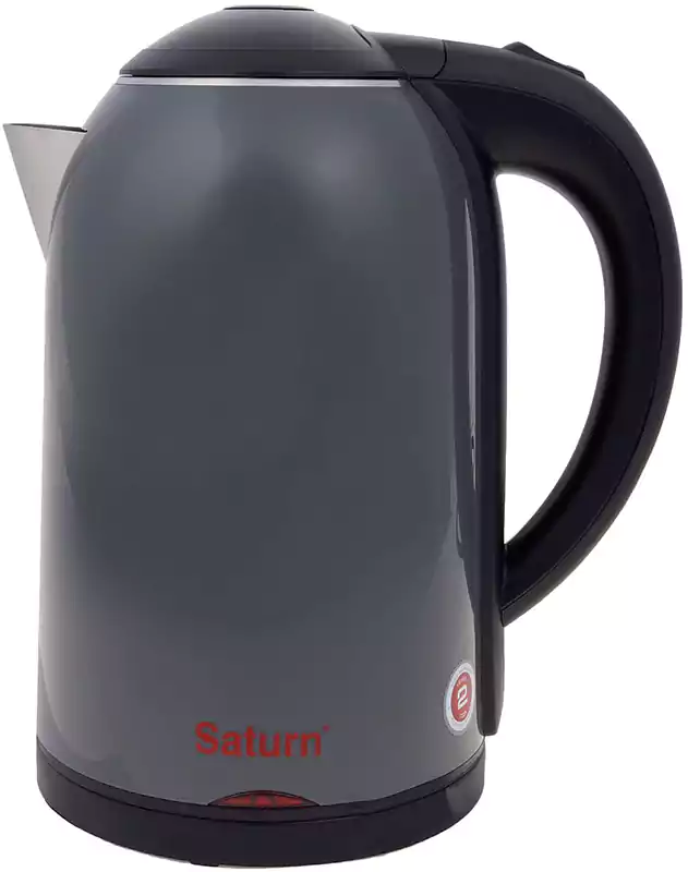 غلاية مياه كهربائية ساترن 1.7 لتر، 1800 وات ،  رمادي ST.EK8449