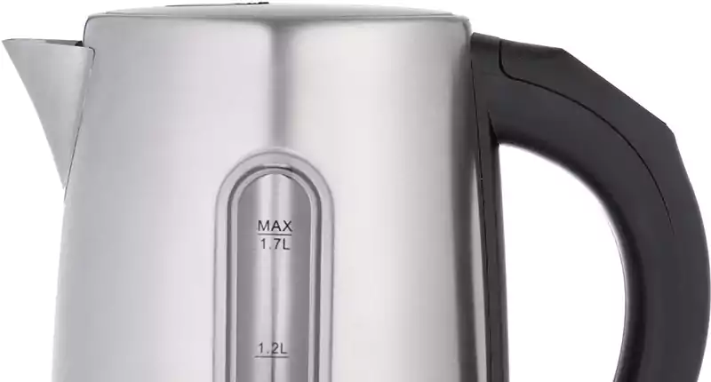 غلاية مياه كهربائية استانليس هوم، 1.7 لتر، 1850 وات، فضي، K435