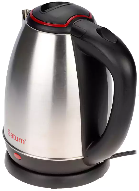 غلاية مياه كهربائية استانلس ساترن، 2 لتر، 1500 وات، فضي، St-Ek8440