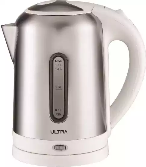 غلاية مياه كهربائية استانلس ألترا، 1.7 لتر، 2200 وات، فضي، FK-1005