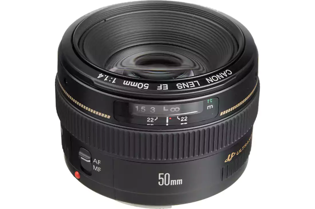 Canon camera 50mm f-1.4 lens, Black