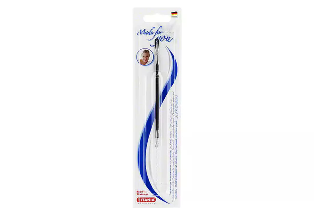 تيتانيا إبرة إزالة الرؤوس السوداء، فضي B1024
