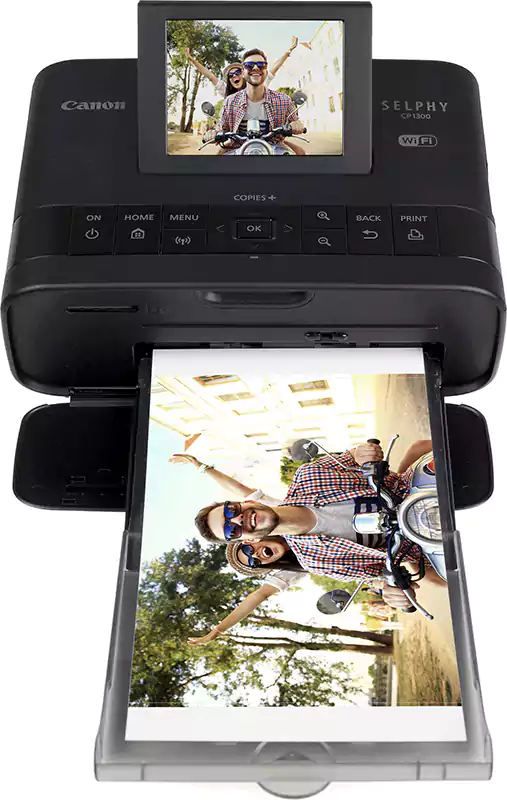 Canon SELPHY CP1300 Wireless Compact Photo Printer with AirPrint and Mopria Device Printing, Black