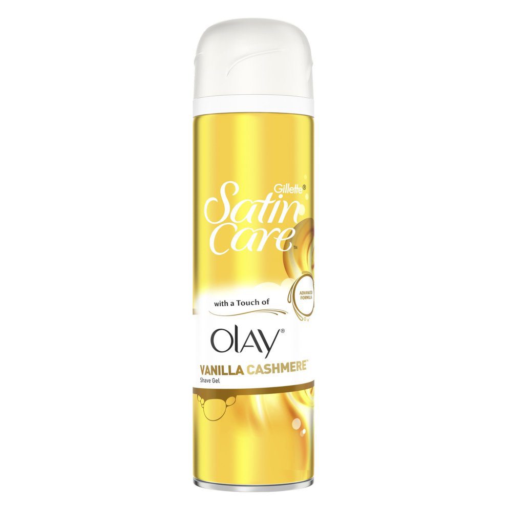 Gillette SATIN CARE OLAY VANILLA CASHMERE SHAVE GEL