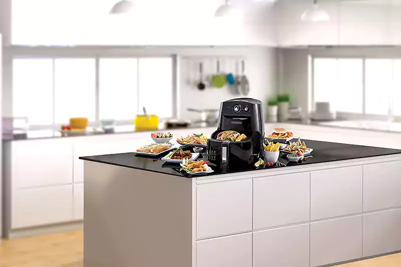 Black & Decker Aerofry Air Fryer 1500 watt, 5 Liters, Black Af550