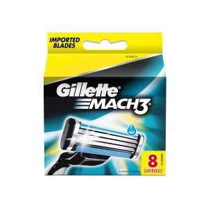 شفرات حلاقة دقيقة ماك 3 من جيليت، 8 شفرات، أزرق