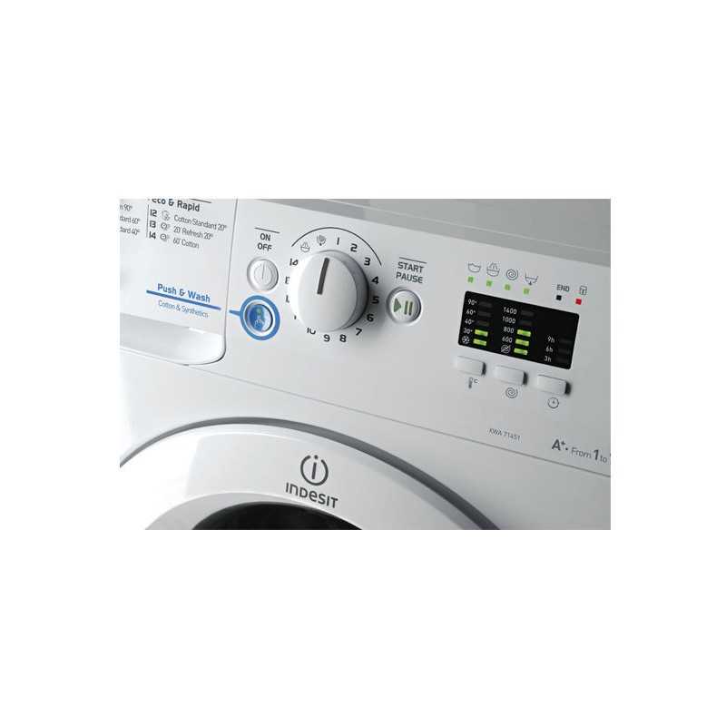 Indesit Front Loading Washing Machine, 7Kg, White, XWA71251WEU