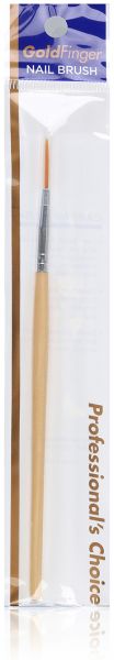 فرشاة للأظافر طويلة ورفيعة من جولد فينجر، قطعة واحدة، ذهبي 7771