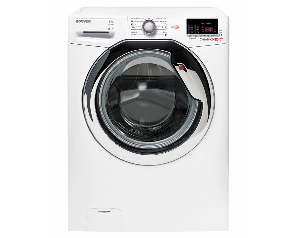 Hover Front Loading Washing Machine, 7Kg, White, DXOC17C3-EGY