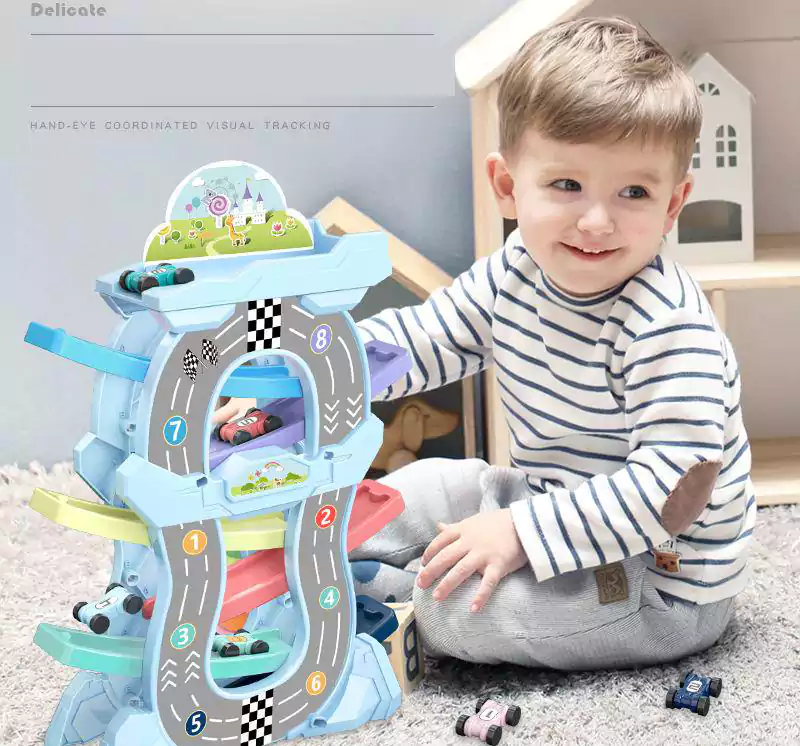 Interest Gliding Track Kids Toy Set Playset Car sliding track 9901