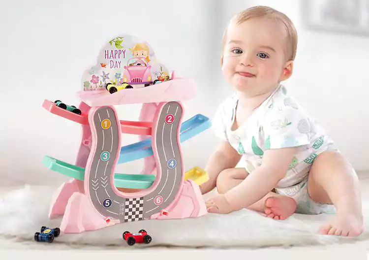 Interest Gliding Track Kids Toy Set Playset Car sliding track 9901