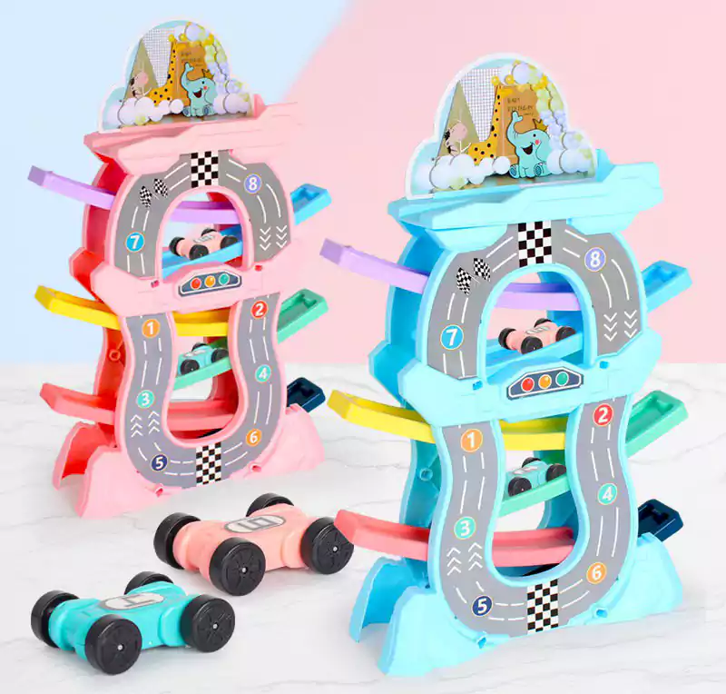 Interest Gliding Track Kids Toy Set Playset Car sliding track 9901