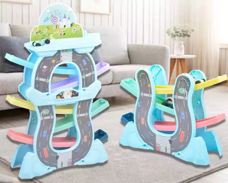 Interest Gliding Track Kids Toy Set Playset Car sliding track 9901