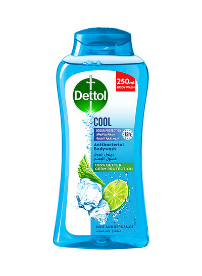 Dettol Cool Anti-Bacterial Body Wash, Mint & Bergamot - 250 ml