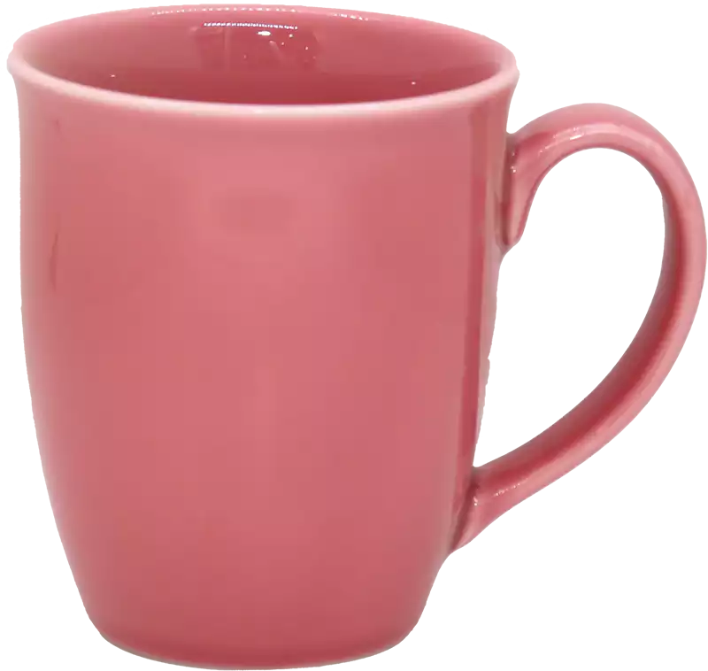 مج بورسلين حجم وسط بتصميم دائري سادة MG36 -بينك