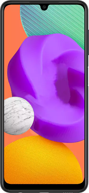 Samsung Galaxy M22 Dual SIM Mobile, 128GB Internal Memory, 4GB RAM, 4G LTE Network, Black