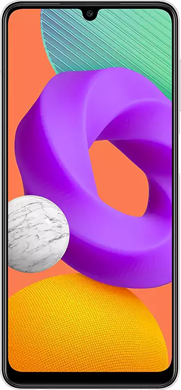 Samsung Galaxy M22 Dual SIM Mobile, 128GB Internal Memory, 4GB RAM, 4G LTE Network, White