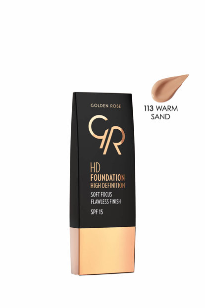 GOLDEN ROSE HD FOUNDATION 113  Warm Sand