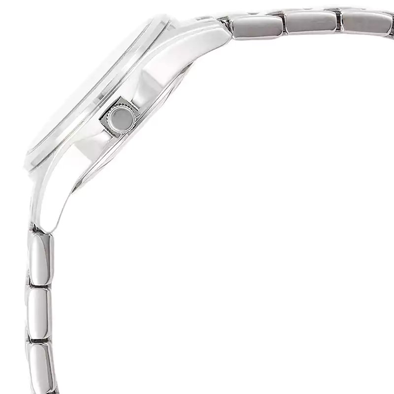 Citizen Women's Round Shape Analog Wrist Watch, Stainless steel Band, Silver , EQ0591-81E