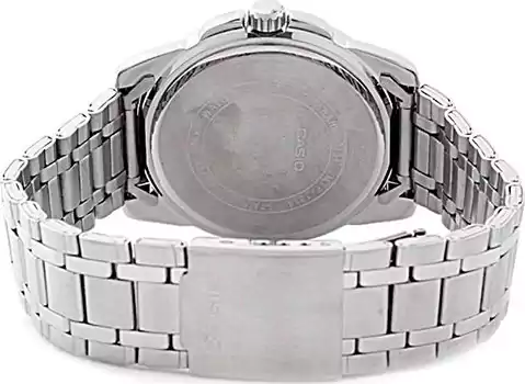 Casio Watch for Men, Analog, Stainless Steel Strap, Silver, MTP-1314D-7AVDF