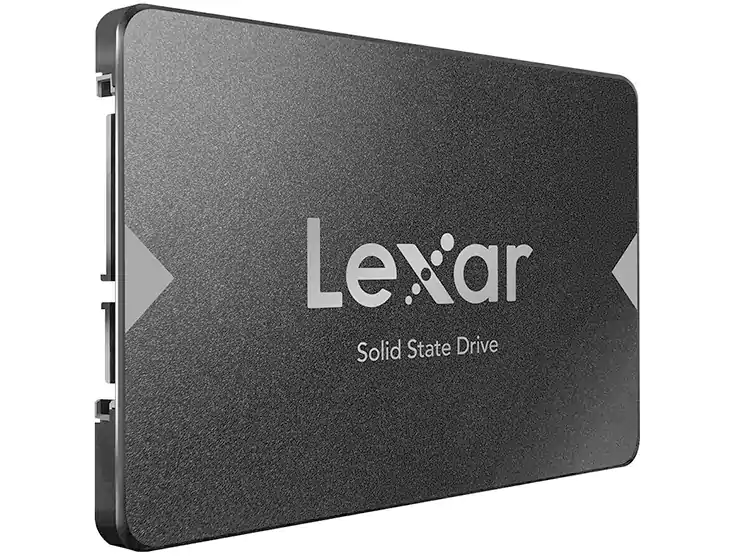 هارد ديسك ليكسار SATA III (6 جيجابايت-ثانية) SSD مقاس 2.5 بوصة، داخلي، لأجهزة الكمبيوتر المحمولة والمكتبية، سعة 256 جيجابايت، NS100، رمادي