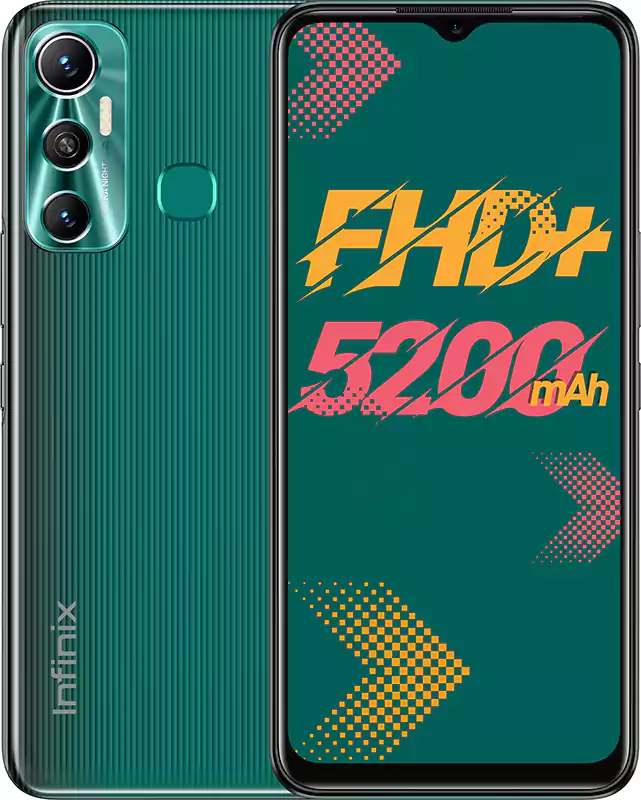 موبايل انفينيكس هوت 11، ثنائي الشريحة، ذاكرة داخلية 64 جيجابايت، رامات 4 جيجابايت، شبكة الجيل الرابع إل تي إي، أخضر