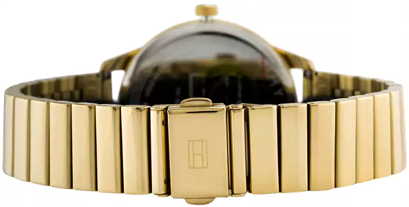 ساعة يد تومي هيلفيجر Brooke Women's Black Dial Gold Plated Band Watch -1782019