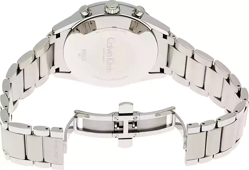 Calvin Klein CK Men's Watch, Analog, Stainless Steel Strap, Silver, K4M27146