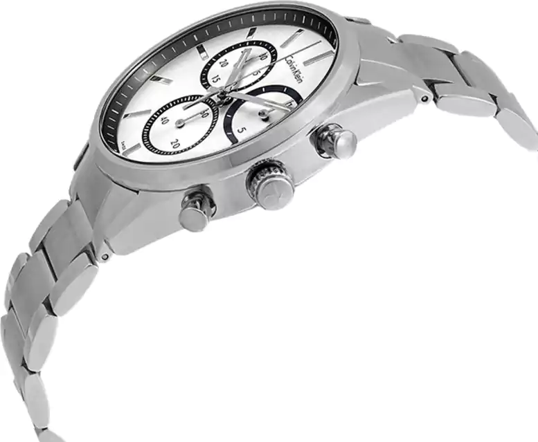 Calvin Klein CK Men's Watch, Analog, Stainless Steel Strap, Silver, K4M27146