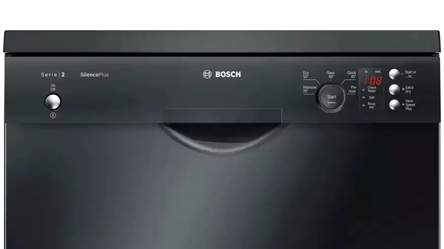 Bosch Sms25Ab00G Free Standing Dishwasher 60 Cm 12 Person - Black