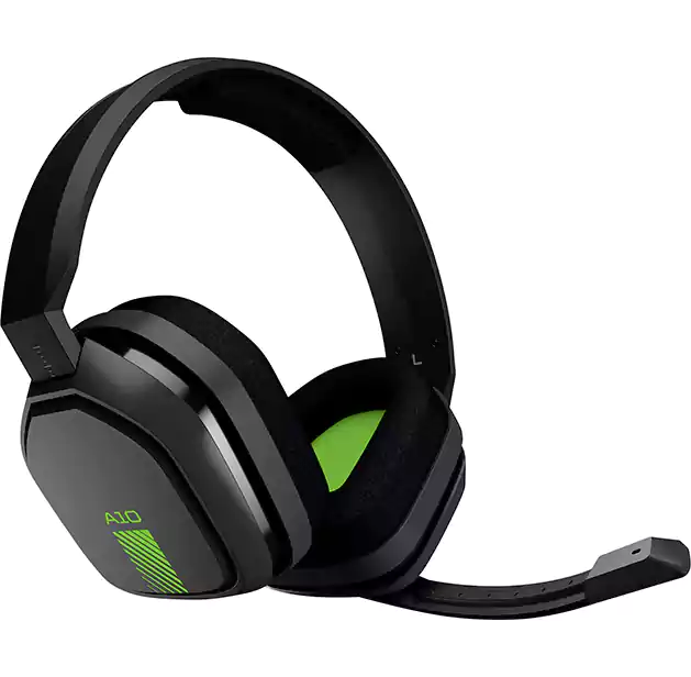 سماعة أسترو A10 939-001532 اللاسلكية، مزودة بميكروفون، طاقة إضافية حتى 40 ساعة من علبة الشحن، حافظة من الألمنيوم، أسود