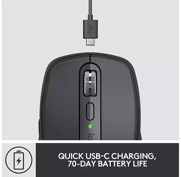 MOUSE LOGITECH WIRELESS MAX ANYWHERE 3 910-005988