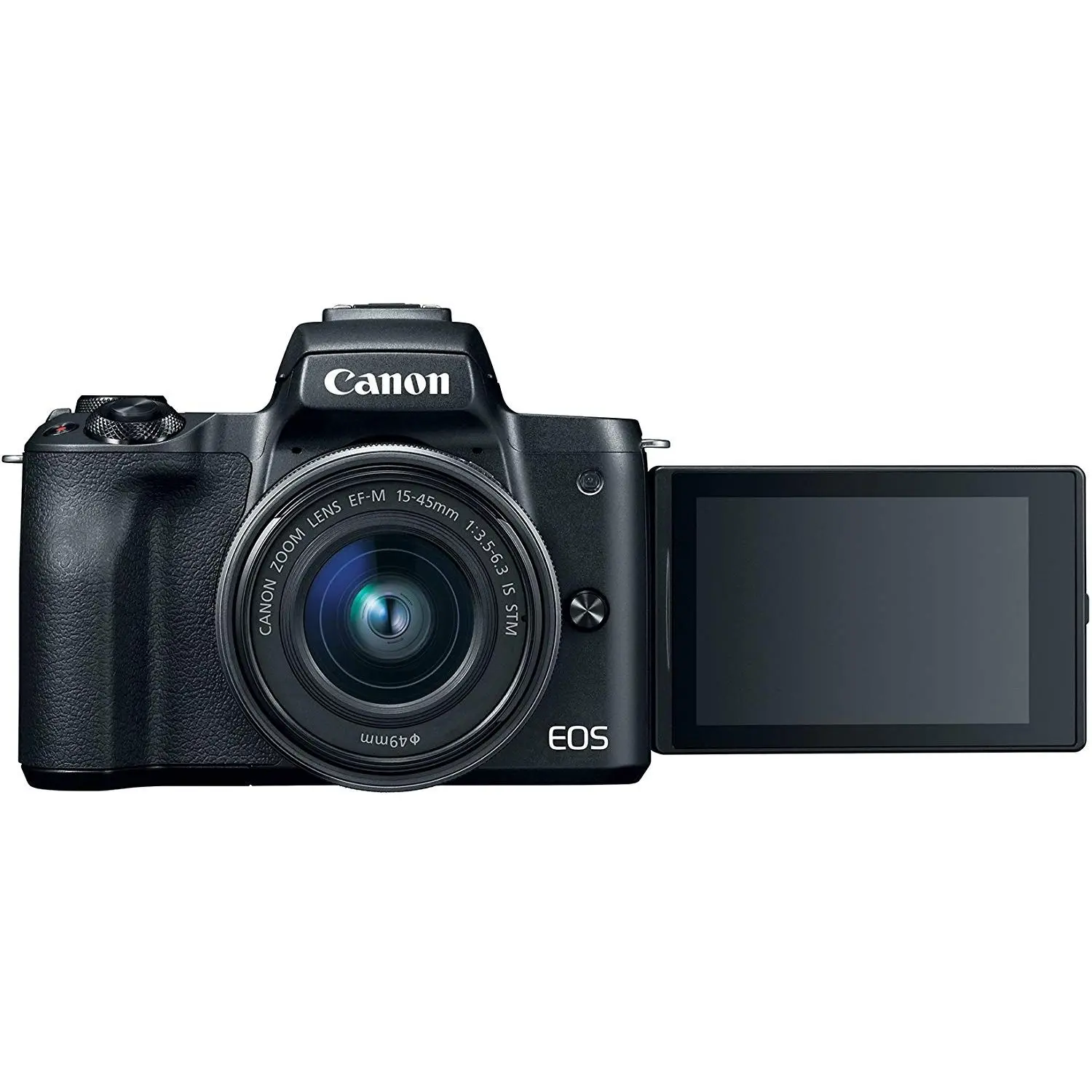 كاميرا كانون EOS M50، دقة 24.1 ميجابكسل، عدسة 15-45 ملم، اسود