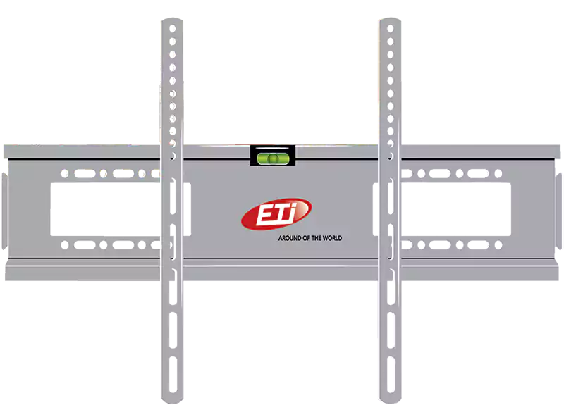Fixed TV Stand from ETI,  for 32-55 Inch screen, Silver MB400