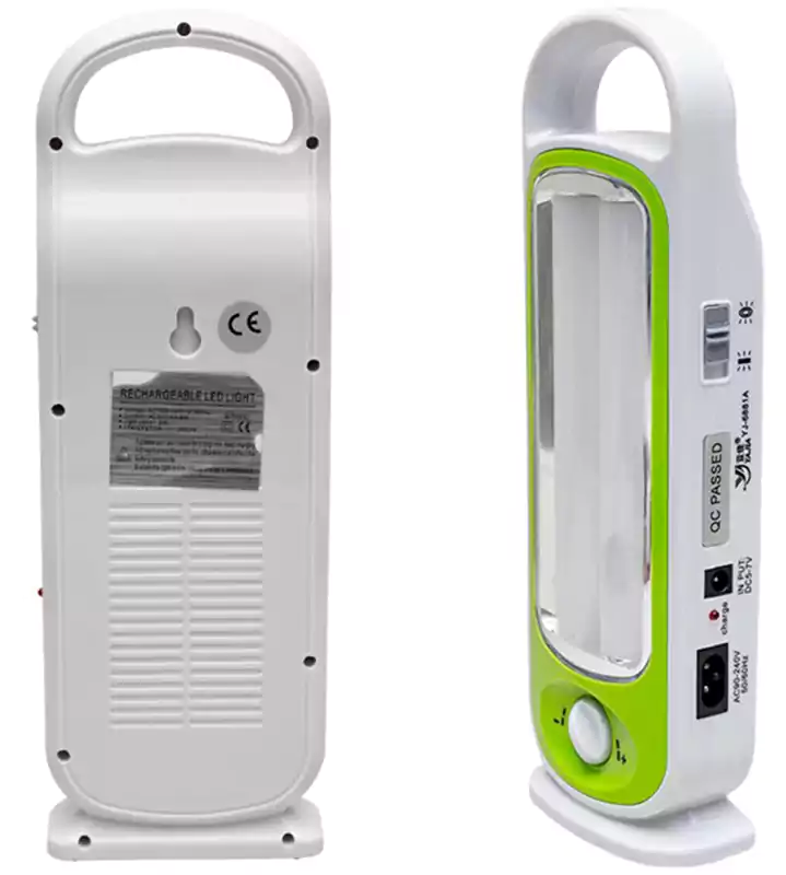 Yajia Wall Flashlight, 2 LED Bulbs, White Light, Rechargeable, White x Red or Green, YJ-6881A