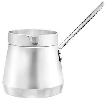 كنكة شاي ألمنيوم من الدهان بيد ستانلس مقاس 4 - سيلفر