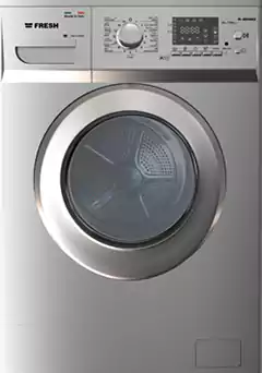 غسالة ملابس فول اوتوماتيك فريش، تحميل امامي، 10 كجم، متعدد البرامج، فضي، FFM10-D1200SCK