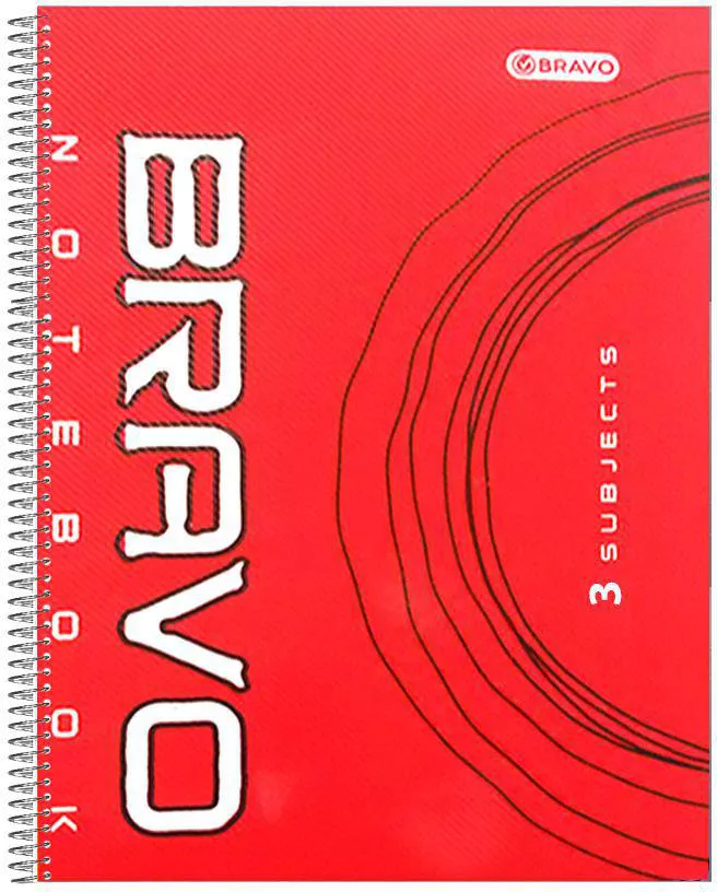 Bravo Large Sasco Wire Notebook 120 Sheets